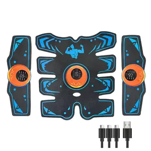 Electric Abdominal Stimulator, Multi Part Muscle Trainer for Abs Arms Hip Strength Workout, Fitness Equipment for Home Gym