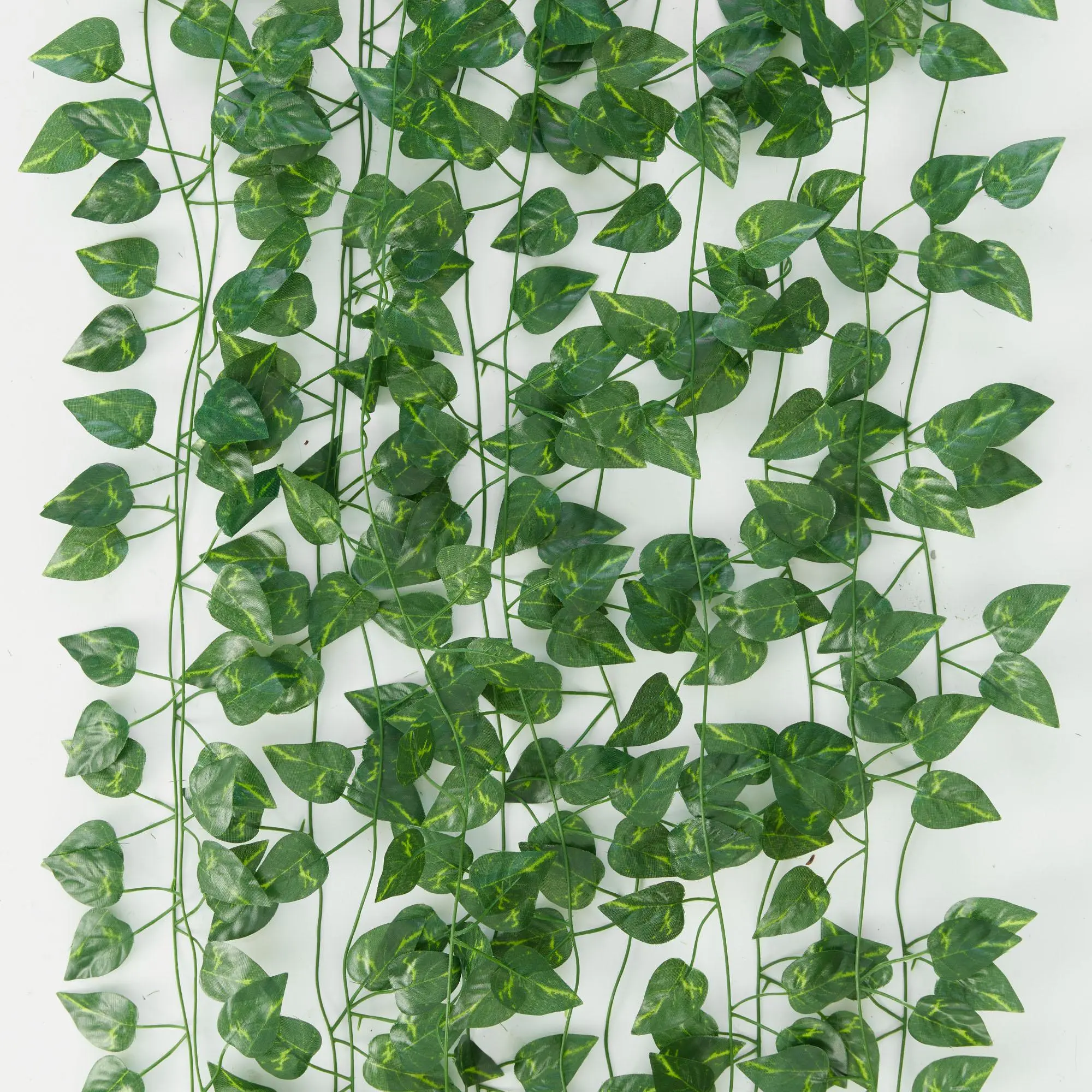 Artificial Ivy Garland Leaf Vine, 12pcs Hanging Green Leaves Fake Indoor Plants, Vine for Room Wedding Party Garden Wall Outdoor Greenery Home Office Decor, Decoration Items, Decorative, Faux Hanging Plant