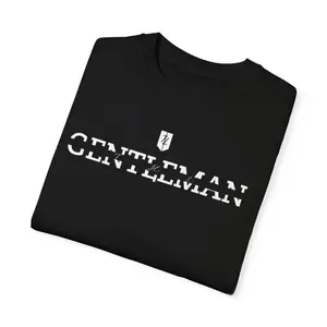 GENTLEMAN The Gentleman T-Shirt Comfort Colors Unisex T-Shirt 100% Ring-Spun Cotton Soft-Washed Relaxed Fit Crew Neck Casual Top Fabric Menswear Stylish Classic