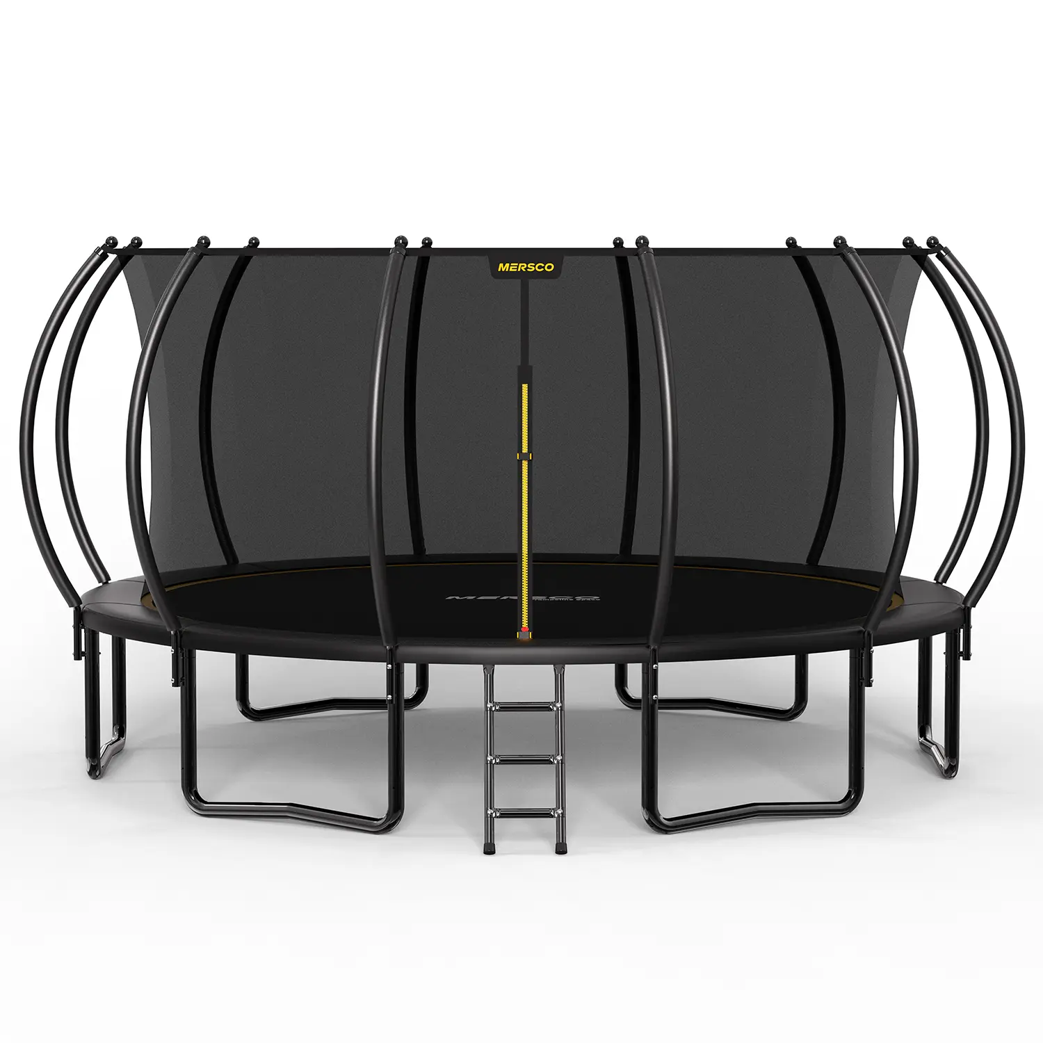 MERSCO 15/16ft Unisex Trampoline - Safety First Design with Safety Net, Ladder Access - Outdoor Sports Toy for Above 3yr Kids & Adults - Durable Outdoor Exercise Equipment