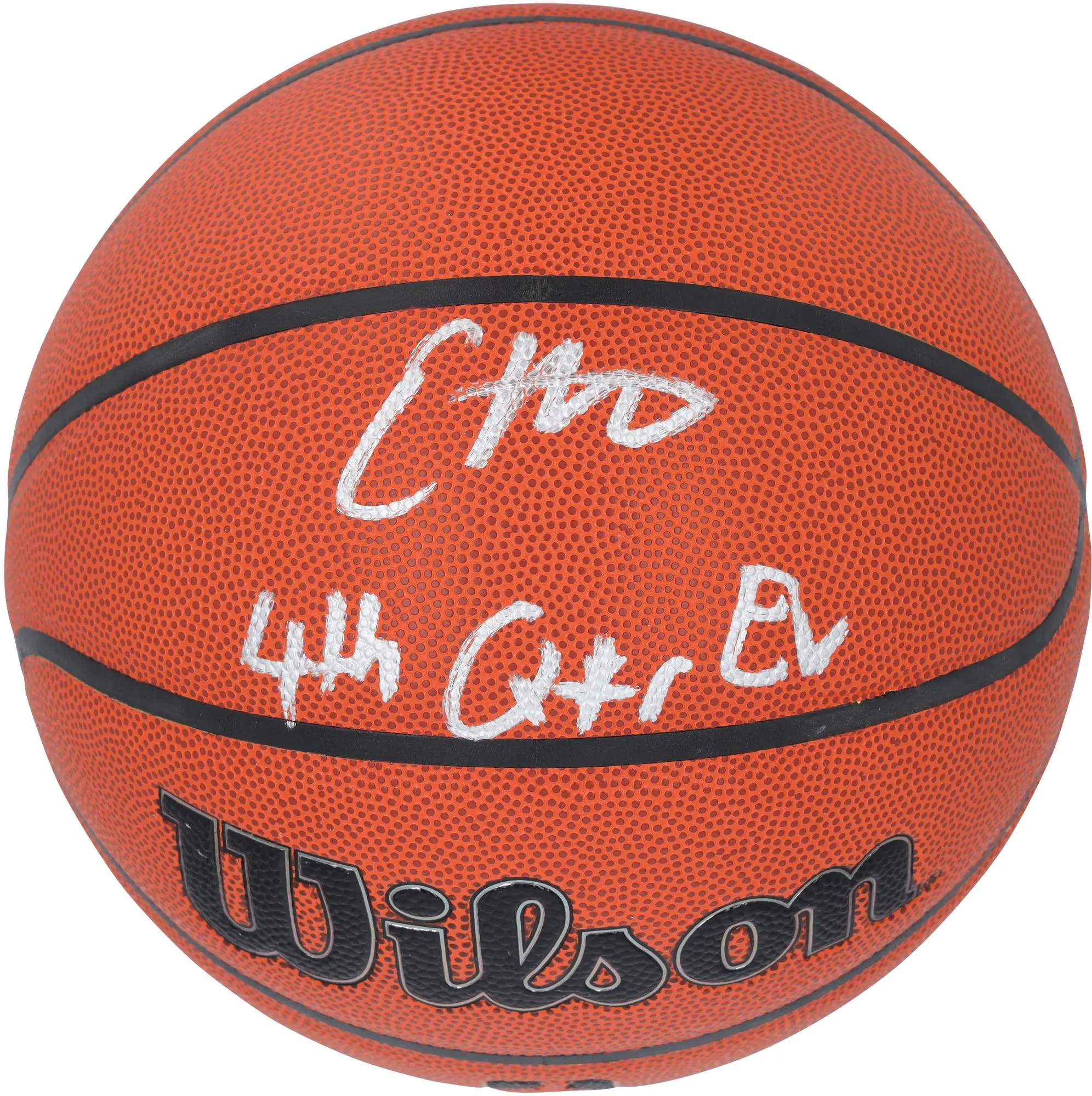 Evan Mobley Cleveland Cavaliers Autographed Wilson Authentic Series Indoor/Outdoor Basketball with "4th Quarter Ev" Inscription - Fanatics Authentic Certified