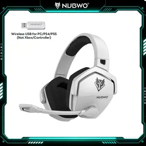 [Perfect Spring Choice] NUBWO G06 Wireless Gaming Headset – 23ms Low Latency Audio,50mm Stereo Sound, Noise-Canceling Mic, 100Hrs Battery – Works on PS5, PC, Perfect Spring Gaming Gift for Him & Her (Not Xbox)