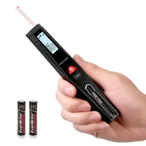 #SpringGlowUp PREXISO Pocket Laser Measurement Tool, 135Ft Laser Distance Meter Backlit Display Laser Measure with Pen Clip Ft/Ft+in/in/M Unit - Pythagorean, Distance, Area, Volume Modes for Home, Industries