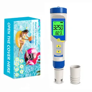 7-in-1 Digital Pool Salt & pH Tester | ORP, EC, TDS, Temp Meter for Saltwater Pools,Water quality tester smart water,testing my pool water with water strips,testing pool water, Professional Testing for Drinking Water, RO/DI System, Aquariums, Pool, etc.