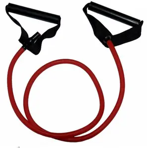 Resistance Exercise Tubes with Rotating Hard Plastic Handles 4.6ft Length for Commercial Use Premium Quality Rubber Tube