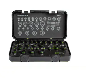 GripEdge 32 pc 1/4" & 3/8" Drive Metric & SAE Master Socket Extractor Set