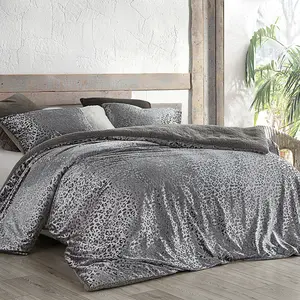 Primal Leopard - Coma Inducer Oversized Comforter - Silver Black