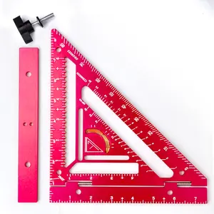 8.3 Inch Rafter Square,Innovative Tool with Level and Jig Block, Precision Measuring Ruler for Carpenters & Architects Adjustable