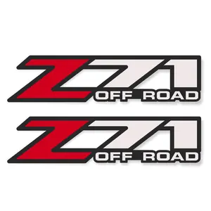 Z71 Off Road Decals Stickers Fit Chevy Silverado - F (2001-2006) Bed Side 1500 2500 Hd Series (metallic Finish)