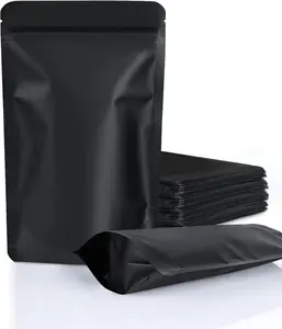 Resealable Stand Up Bags 100 Pack Smell Proof Pouch Sealable Foil Pouch Bags Packaging