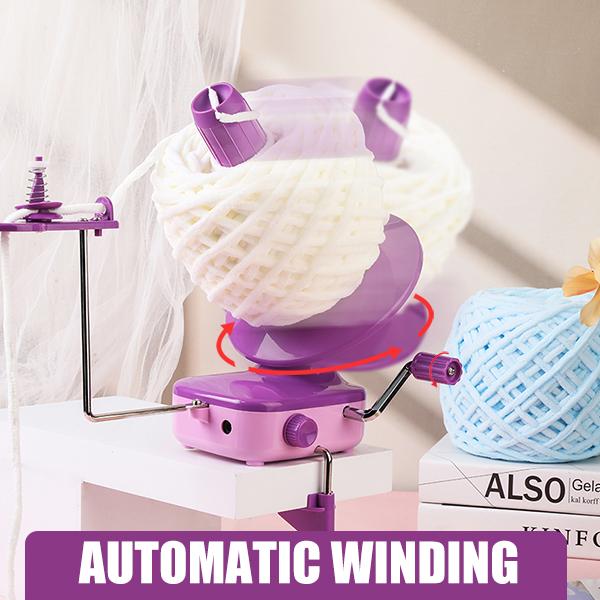 Electric Yarn Winder, high-capacity electric Yarn winder, featuring powerful tension control and  speed adjustment; this automatic Yarn winder makes an excellent gift for knitting lover.