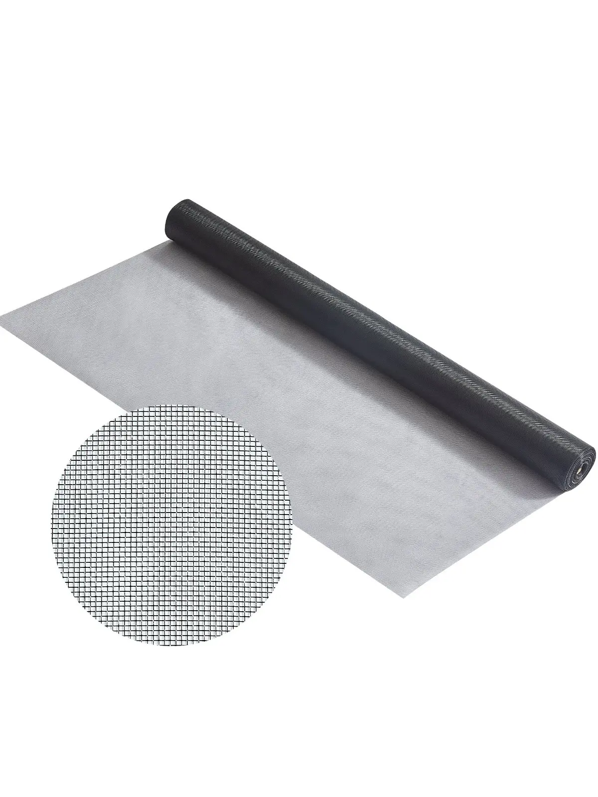 VEVOR DIY Adjustable Fiberglass Window Screen Replacement Mesh, 100 ft × 48 in ROHS-Certified Durable Barrier, Breathable, Fits Any Shape, Ideal for Swimming Pools & Outdoor Kitchens, Sun Protection Father’s Day Hardware Gift, Durability