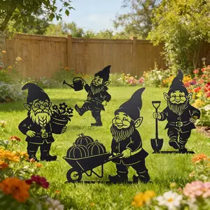 Garden Working Gnome Yard Set - 4 Pack
