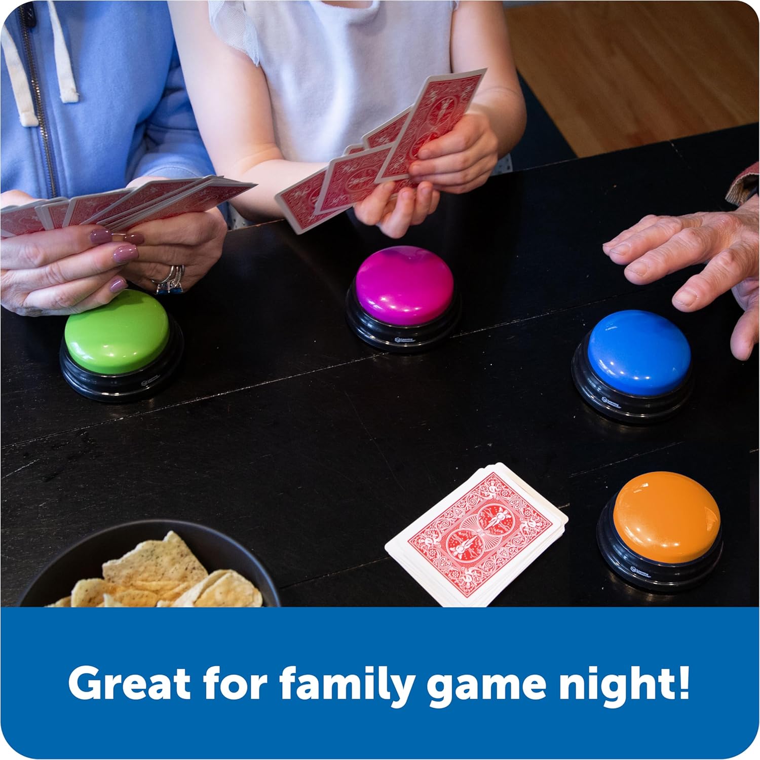 Learning Resources Answer Buzzers - Classroom Must Haves Supplies, Kids Toys, Sound Effect Button, Family Game Shows, Buzzers for Trivia, Participation Tools