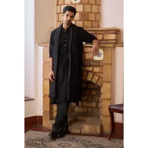 Ranjit black kurta set