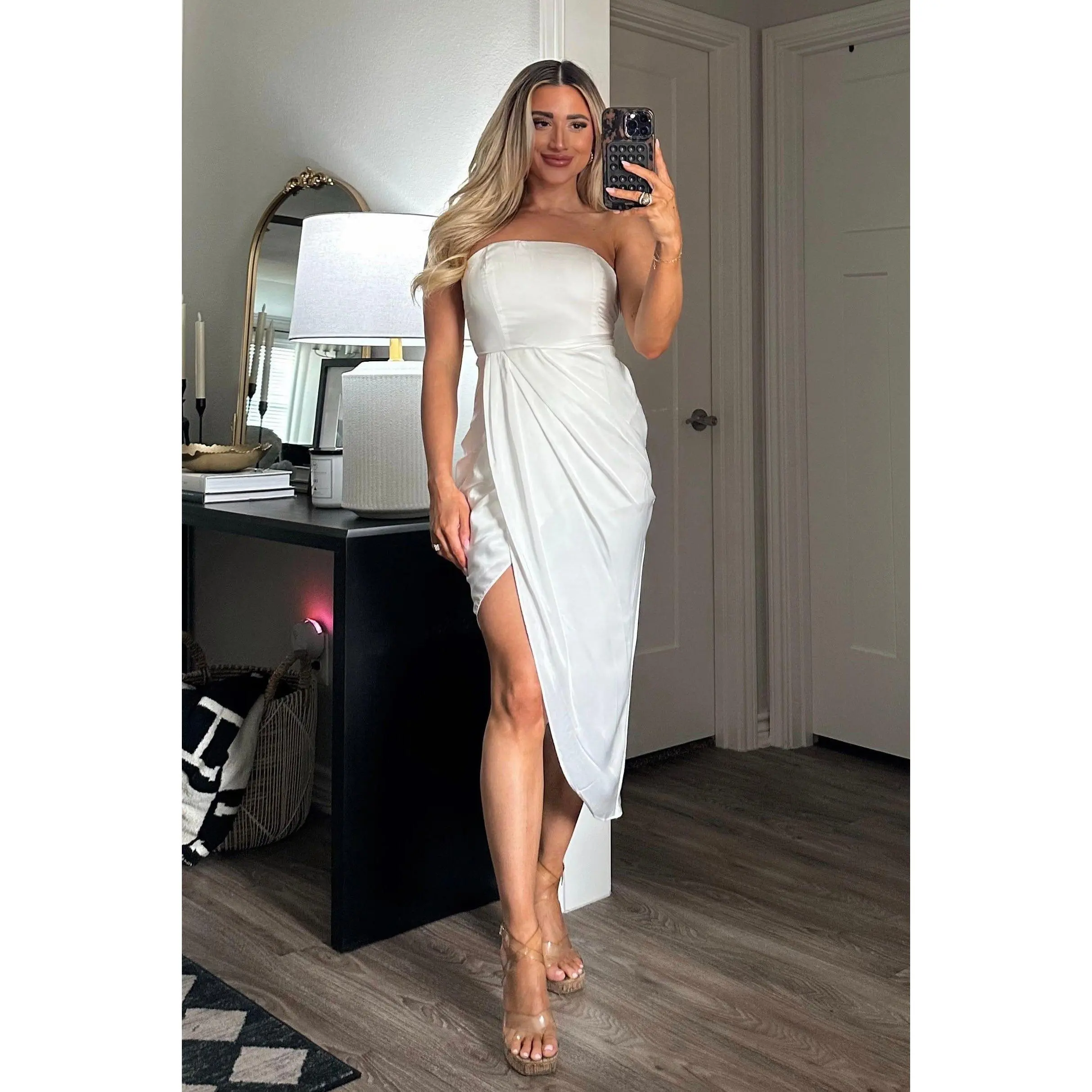 off the shoulder black dress casual Black Off-Shoulder Dress - Casual Midi Dress