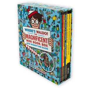 Where’s Waldo Magnificent Mini Boxed Set | Travel-Size Hidden Object Puzzle Books | 5 Search & Find Activity Books for Kids - Hardcover