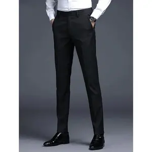 Men'sLongFormalBlackTrousers,GentlemanPants