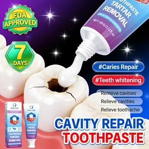 ZKRICARO Cavity Repair Toothpaste FDA Certified Strengthens Enamel Repairs Cavities Whitens Teeth Removes Tartar Herbal Oral Care