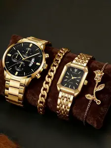 Couple watches, fashionable and elegant couple watches, Quartz Watch, and couple bracelets are perfect for daily wear, birthday gifts, parties, holiday gatherings, and are also ideal gifts for oneself or friends