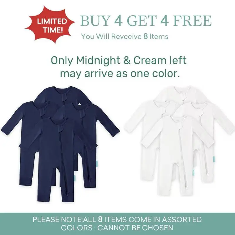 8-Pack Romper (Midnight&Cream- Maybe Single Color)