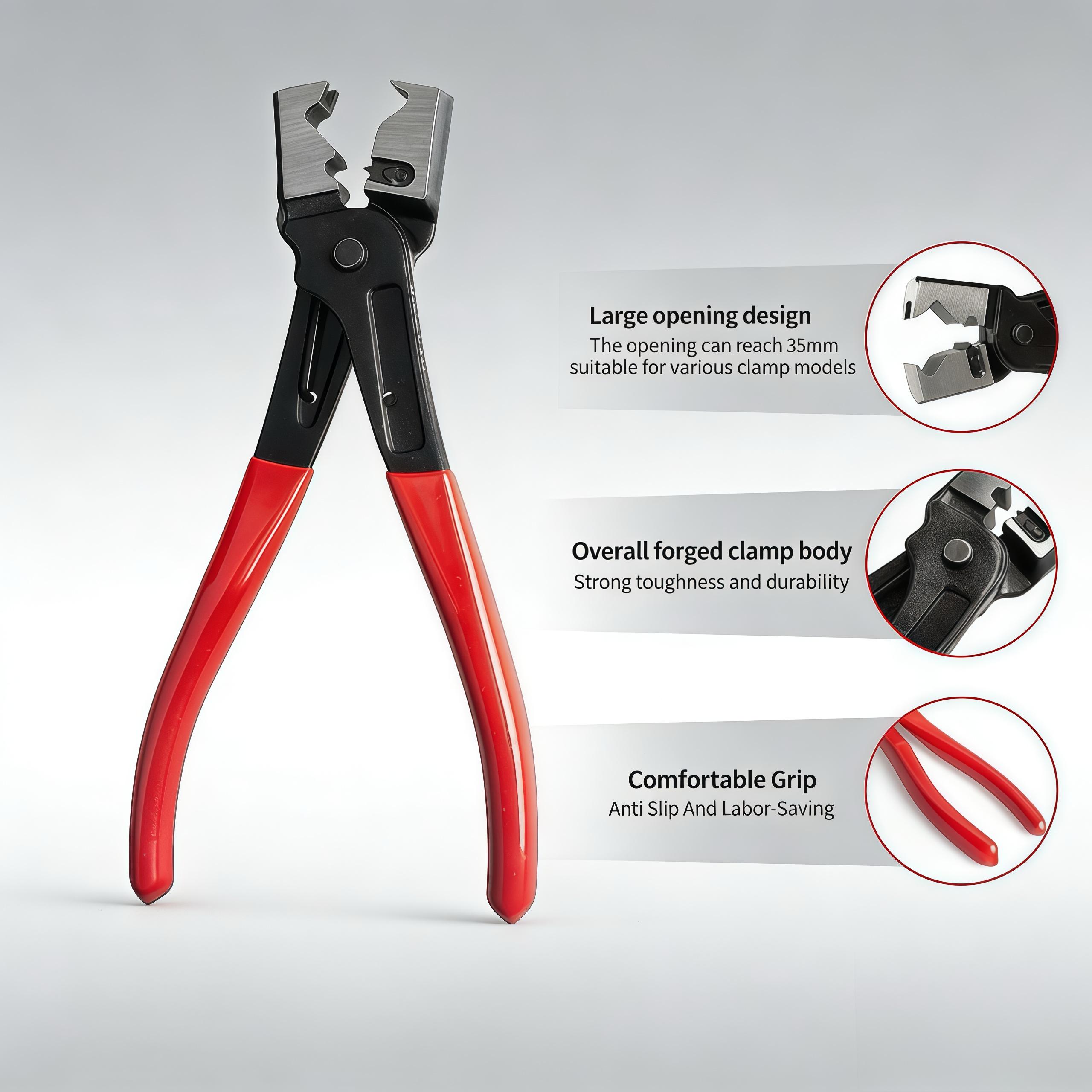 Professional Hose Clamp Pliers Set for Automotive Repair , Flexible Cable Fuel Line Removal Tool Kit ,Radiator, AC & Coolant Hose Clamp Removal Tool