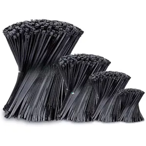 [New Deal] Zip Ties Assorted Sizes(4”+6”+8”+12”), 400 Pack, Black Cable Ties, UV Resistant Wire Ties