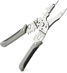 Electrical Multi function 9 in 1 Wire Stripper Tool Wire Cutter Crimping Tool Adjustable Comfortable Grip Refined Craftsmanship for Professional Use Home DIY Repair