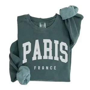 Comfort Colors Paris Sweatshirt | Travel Souvenir | Family Trip Matching Crewneck