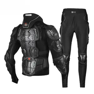 Motorcycle Protective Armor with Detachable Neck Guard PP Hard Shell Protection Breathable Mesh Design Reflective Neck Adjustable Velcro S to 4XL