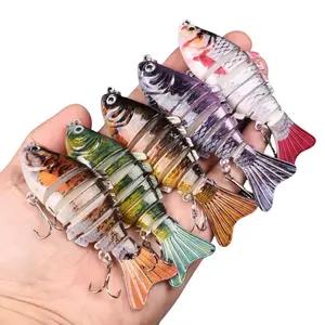 Multicolor Fish Shaped Soft Fishing Lure (5 Counts/set), Artificial Fishing Bait with Hook, Treble Hook Lures, Tackle Accessories for Outdoor Fishing, Fishing Lures Kit, Fishing Equipment