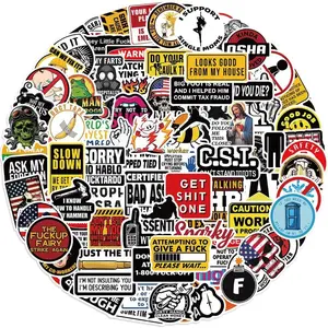 100pcs Funny Hard Hat Stickers (Dirty) for Adult Tool Box, Helmet, Prank Meme Vinyl and Waterproof Decals for Mechanics, Electricians, Union, Oilfield, Military, Construction, Welders