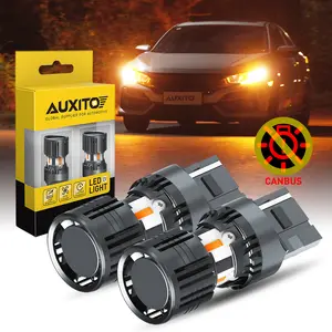 AUXITO 7440 LED Bulb Amber Yellow Turn Signal Light Bulbs, 7443 7444 7441 Auto Bulb With Build-in Load Resistor CANBUS Error Free Pack of 2