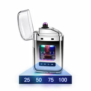 Typc-C Electronic Lighter Ignition Tool, Rechargeable Flameless Windproof Lighter for Boyfriend Family Gift, Control Windproof lighters Multifunctional No Free Butane Gas