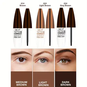 3-color Semi-permanent Eyebrow Cream, Long-lasting Anti-Eyebrow Pencil, Long-lasting Eyebrow Makeup, Easy-peeling Formula Tattoo Eyebrow Pencil, Suitable All Skin Types - Halloween Gift, A Gift Girls Love, Back-to-school Season