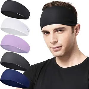 Unisex Running Sweatband Headband, Quick-Dry Sports Bandana, Breathable Fitness Accessory, One Size Fits All, Ideal for Gym & Outdoor Activities