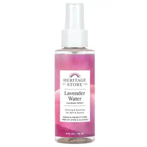 Heritage Store Lavender Water, Calming Spray , 4 oz (118 ml)