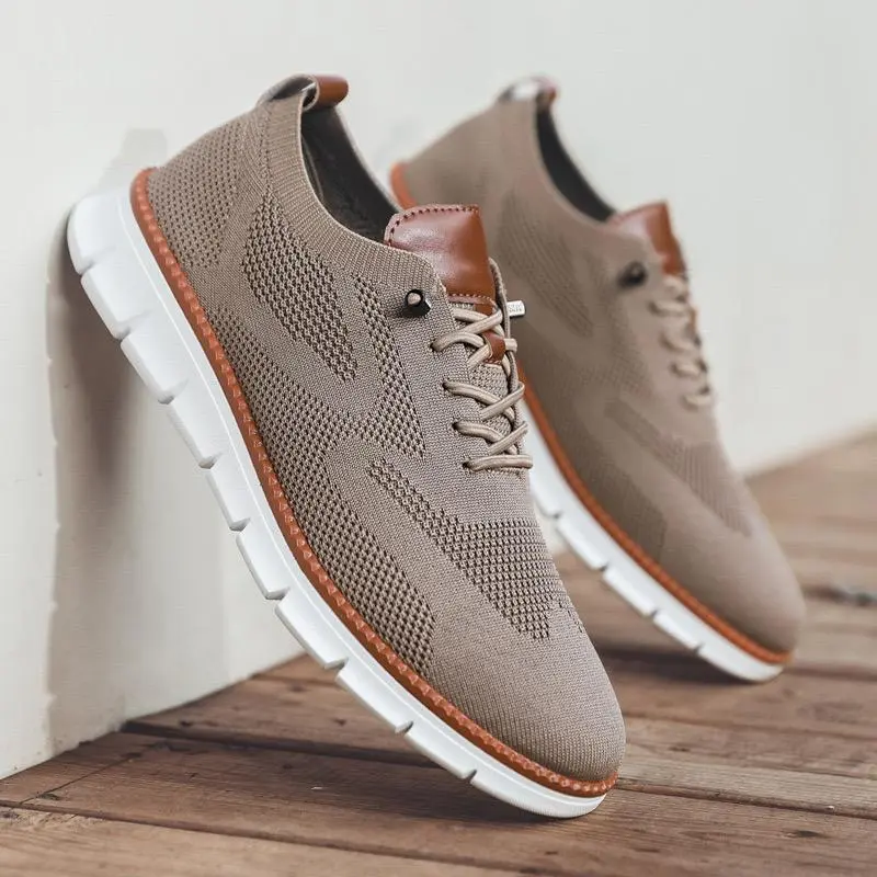 Men’s Mesh Casual Sneakers Oxfords Spring And Summer Business Casual Walking Shoes Tennis Comfortable, Boy Runner Sporty Lightweight Breathable Running Shoes For Exercise & Daily WearGift