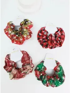 Love and Repeat - Christmas Theme - Scrunchies - Pack of 2