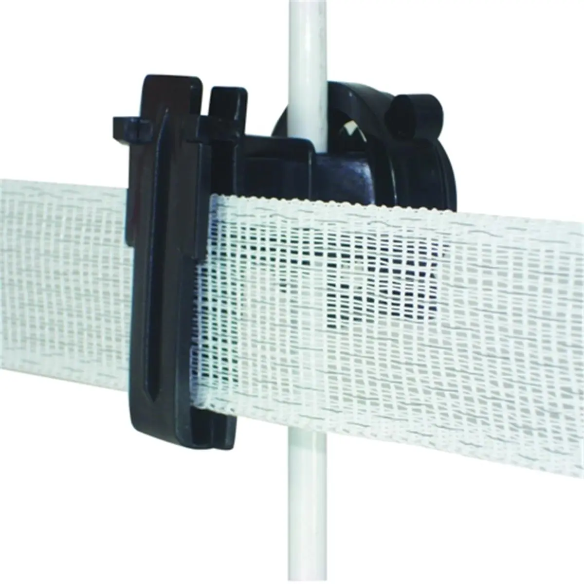 Field Guardian HDPE Screw-On Compression Insulator - Up to 2 in. Polytape, Small Round Fence Posts Fit, Sliding Fit for Fence Posts, Black, 1.5 Lbs, 16 x 8 x 4 in