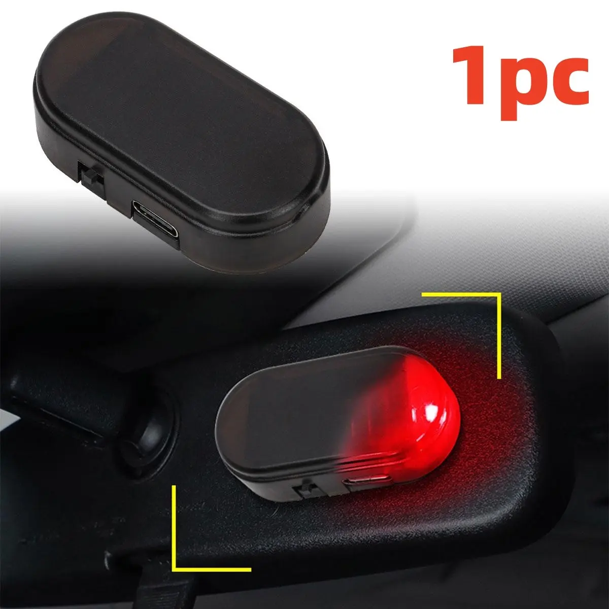 car solar simulation anti-theft light guarding car safety prompt light,security protection anti-theft light, LED warning light, Led Car Lights, Car Accessories, Car Accessories Lamp