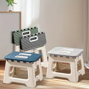 Folding Step Stool, Non-Slip Surface ABS Sturdy and Lightweight Plastic, Holds Up To 310 Pounds, 8.7 Inches Tall, for Kitchen Bedroom Bathroom and Living Room