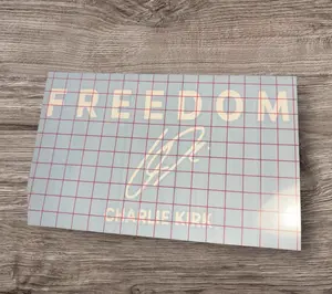 Freedom Charlie Kirk Support Sticker Automotive - Patriotic Design for Laptops Cars & More - Show Your Free Thought and Bold Ideas