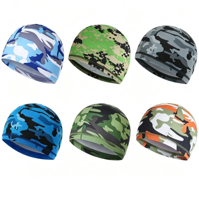 6 Pcs Men Skull Caps Cooling Welding Hard Helmet Liner Cycling Sweat Wicking Beanie Head Wrap Bandana