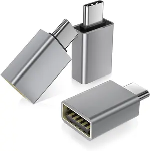 USB C to USB Adapter 3Pack USBC Male to A Female 3.0 OTG MacBook Pro/Air Adapter Type C Thunderbolt 4 3 Converter for Apple iPhone 17 16 15 Mac iPad Microsoft Surface Samsung Galaxy S25 S24