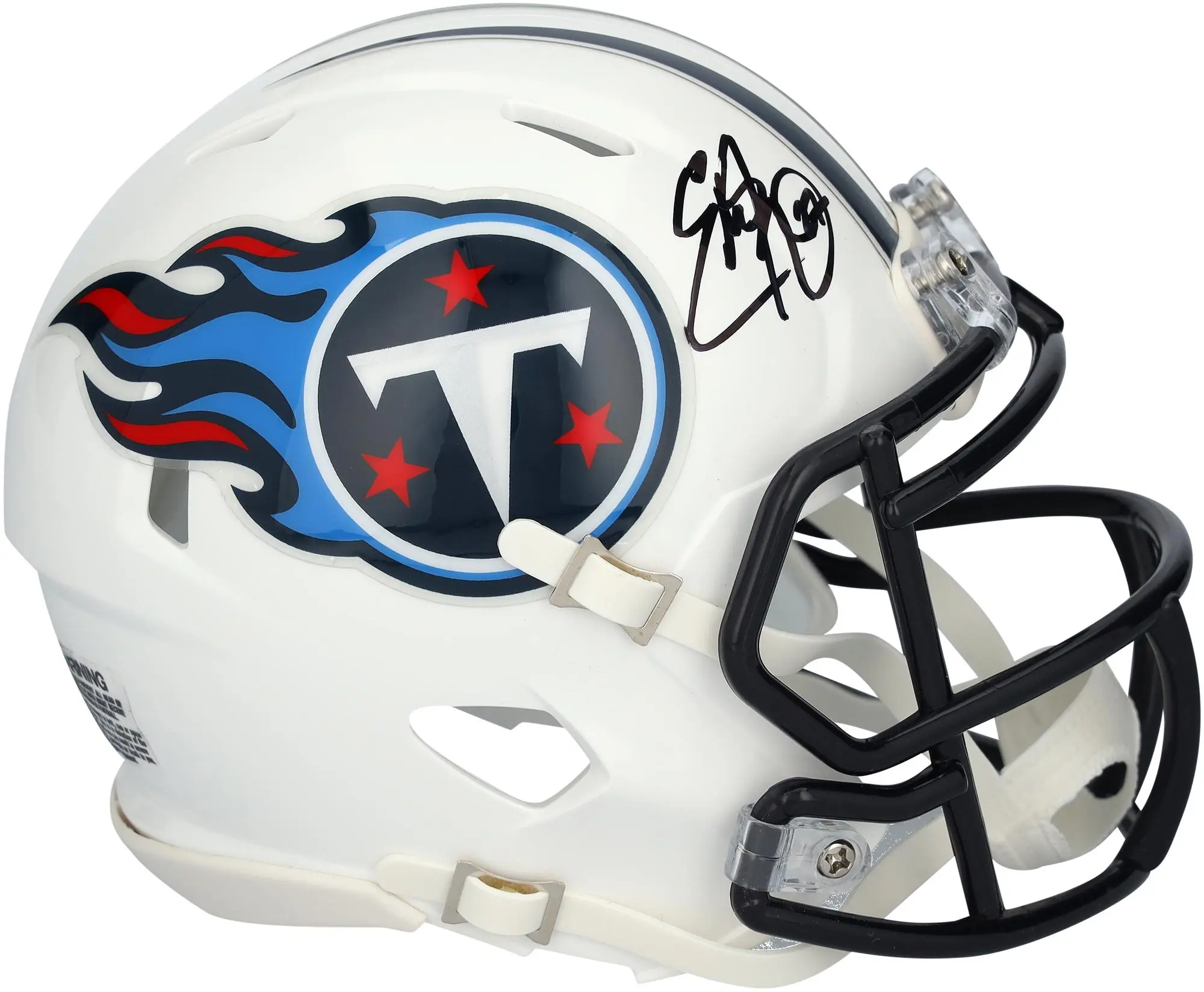 Eddie George Tennessee Titans Autographed Riddell 1999-2017 Throwback Speed Mini Helmet - Fanatics Authentic Certified