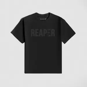 Gymreapers REAPER Tee - Black/Black, Summer Graphic Top Menswear