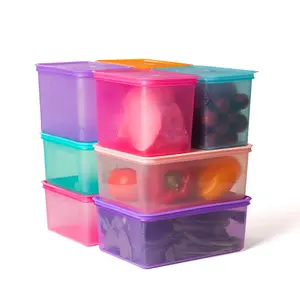 ANJUKE Food Storage Container Set (8-Piece),Proof Stackable Storage Containers, Ideal for Snacks/Candy/Dried Fruit/Noodles, BPA-Free, Freezer-Safe Airtight Sealed Containers(1.6L+2.5L)