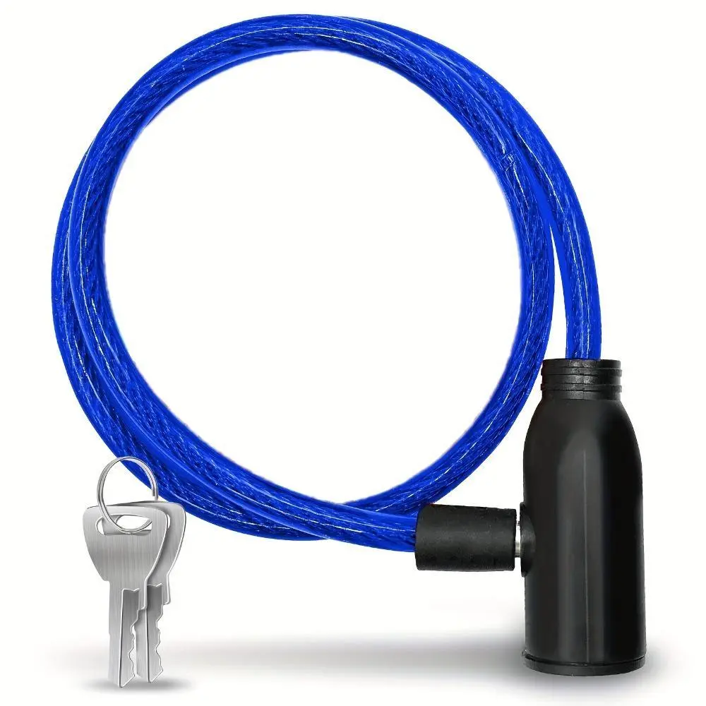 1 piece steel wire lock bicycle lock cable lock electric vehicle lock anti-theft lock bicycle lock, very suitable for bicycles, electric scooters, motorcycles, strollers, etc Bike Accessories Bike Locks