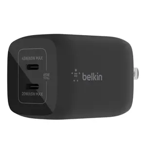 Belkin BoostCharge Pro Dual USB-C GaN Wall Charger with PPS 65W